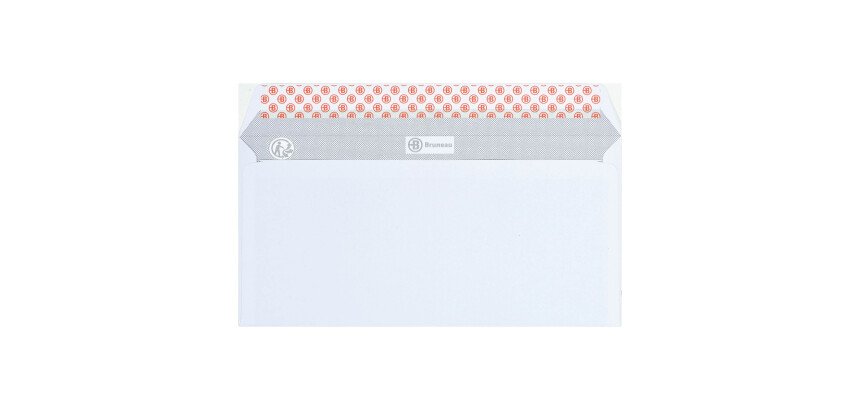 Sobres reciclados 110 x 220 mm 80 g sin ventana Bruneau - Caja de 500