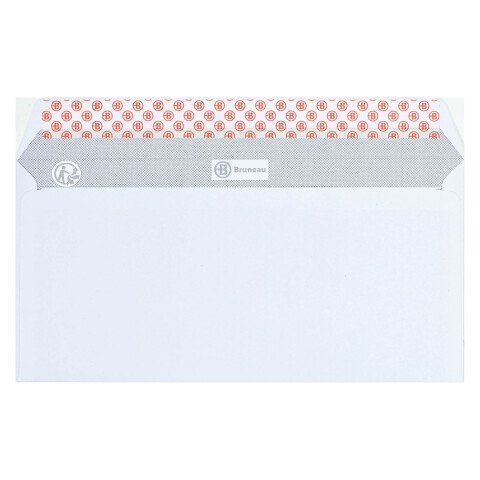 Sobres reciclados 110 x 220 mm 80 g sin ventana Bruneau - Caja de 500
