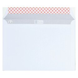 Enveloppe recyclée 162 x 229 mm Bruneau 80 g sans fenêtre blanche - Boîte de 500