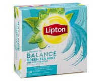 Box of 100 Lipton green tea mint