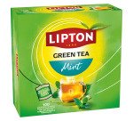 Karton 100 Lipton Teebeutel green mint