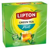 Karton 100 Lipton Teebeutel green mint