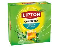 Karton 100 Lipton Teebeutel green mint