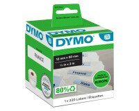 Rollos de etiquetas Dymo 99017 LW 220" Carpetas colgantes" 12x50 mm rollo de 220
