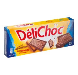 Délichoc Schokolade Milch knackig Delacre - Packung mit 150 g