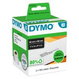 Etiquette adresses 28 x 89 mm Dymo - boîte de 2 rouleaux de 130