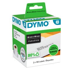 Rollos de etiquetas Dymo 99010 LW 260 "dirección" 28x89 mm rollo de 260