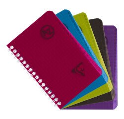Alfabetisch adresboek spiraalbinding Exacompta Linicolor formaat 9 x 14 cm - geruit 5 x 5 - 100 pagina's