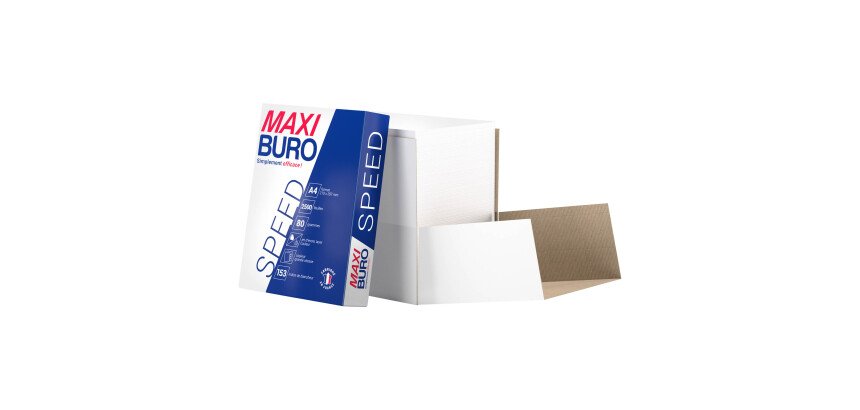 Boîte de 2500 feuilles de papier Maxiburo Speed - A4 80g blanc