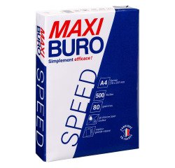 Ramette papier Speed A4 80 g - 500 feuilles - Blanc - Maxiburo