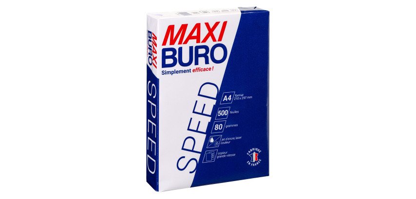 Ramette papier blanc Speed A4 80g de Maxiburo - 500 feuilles