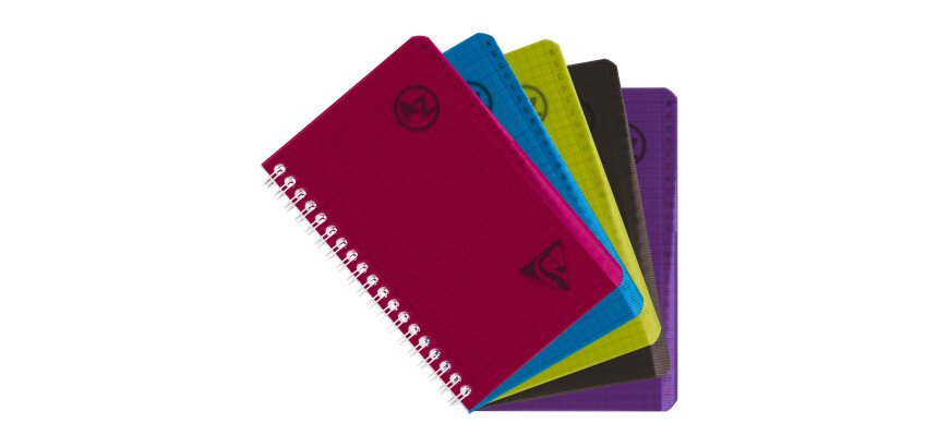 Répertoire alphabétique spirale Clairefontaine Linicolor format 11 x 17 cm 100 pages