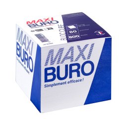 Bloc cube 800 feuilles blanc 90 x 90 mm - Maxiburo