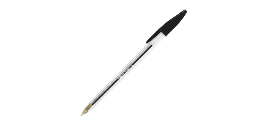 Stylo bille Bic Cristal Original à capuchon pointe 1 mm - écriture moyenne 