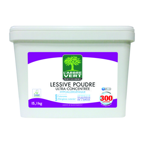Seau lessive Arbre Vert - poudre 15 kg