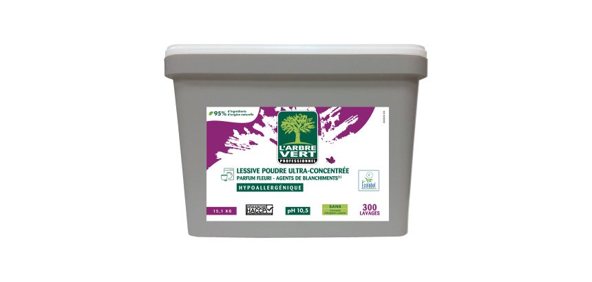 Seau lessive Arbre Vert - poudre 15 kg