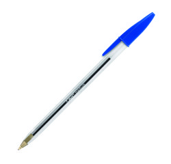 Stylo bille Bic Cristal Original à capuchon pointe 1 mm - écriture moyenne 