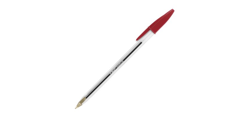 Stylo bille Bic Cristal Original à capuchon pointe 1 mm - écriture moyenne 