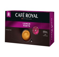 Capsule de café Café Royal Professionnel Lungo Forte -  Boîte de 50 - Compatible Nespresso Professionnel