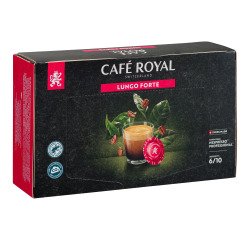 Dosettes de café Lungo Forte Café Royal - Boîte de 50