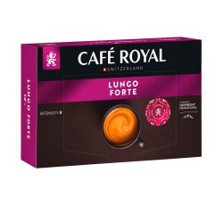 Capsule de café Café Royal Professionnel Lungo Forte -  Boîte de 50 - Compatible Nespresso Professionnel