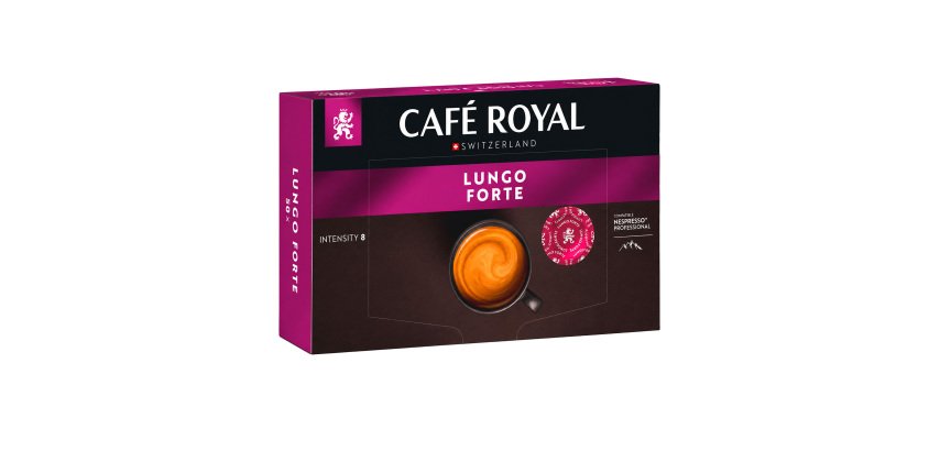 Dosettes de café Lungo Forte Café Royal - Boîte de 50