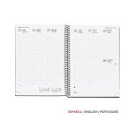 Agenda espiral City Plus semana vista Vertical 155 x 213 mm Polipropileno negro Miquelrius