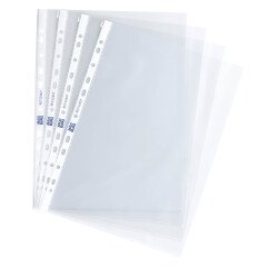 Box of 100 grained polypropylene punched pockets 7/100 Maxiburo