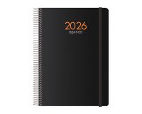 Agenda Syncro semana vista 15 x 21 cm negro