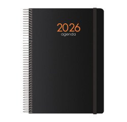Agenda Syncro semana vista 15 x 21 cm negro
