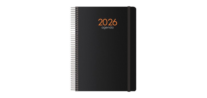 Agenda Syncro semana vista 15 x 21 cm negro