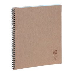Agenda Exacompta Eurotime 27S Forever semainier - année 2026 - 21 x 27 cm - gris
