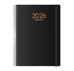 Agenda Syncro dia página 21 x 29,7  cm negro