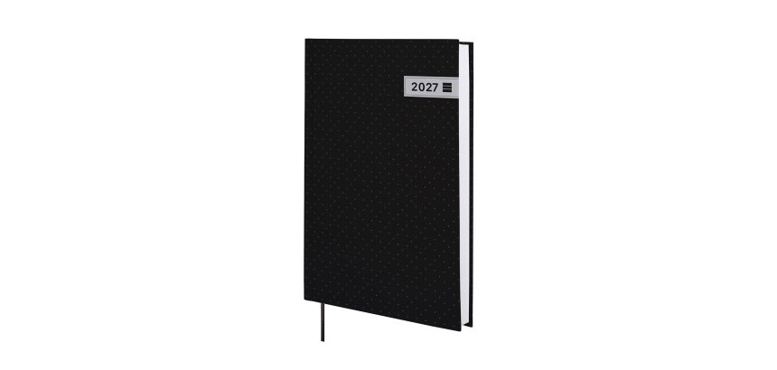 Agenda 140x204 1 Día Página Dynamic Porto Finocam Negro