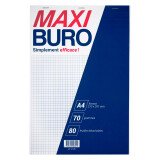 Bloc de bureau A4 petits carreaux 80 feuilles - Maxiburo