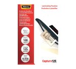 Paquete de 100 fundas de plastificación térmica 60 x 90 125 micras Fellowes Glossy