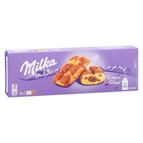 Pack of 175 g Milka biscuits cake and chocolate