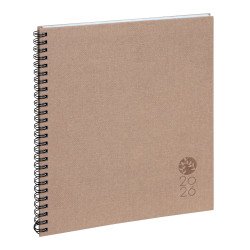 Agenda Exacompta Eurotime 22S Forever semainier - année 2026 - 18 x 22,5 cm - gris