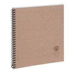 Agenda Exacompta Eurotime 22S Forever semainier - année 2026 - 18 x 22,5 cm - gris