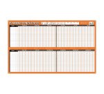 Planning congés/absences 2026 - effacable à sec - L  99 x H 60 cm