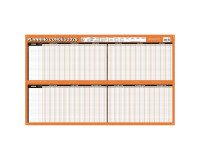 Planning congés/absences 2026 - Effacable à sec - 60 x 99 cm