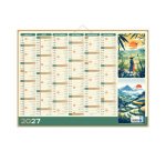 Calendrier semestriel mural Zen 2027 - 55 x 40,5 cm