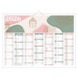 Calendrier mural 2026 - Zen - L 55 x 40,5 cm