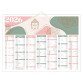 Calendrier semestriel mural 2025 - Zen - L 55 x 40,5 cm