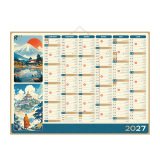 Calendrier mural 2027 - Zen - L 55 x 40,5 cm