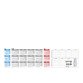 Sous-main papier millésimé 2026 (18 mois) - 25 feuilles encollées - L 54 x H 40 cm