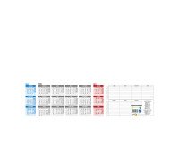 Sous-main millésimé 2026 - 25 feuilles encollées - 54 x 40 cm