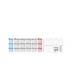 Sous-main millésimé 2027 - 25 feuilles encollées - 54 x 40 cm