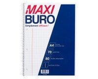 Spiral notebook Maxiburo A4+ 5 x 5 4 perforations