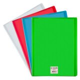 Protège-documents Viquel Propyglass polypropylène translucide A4 50 pochettes - 100 vues couleurs assorties